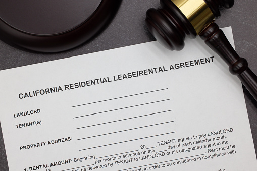 California Residential Lease or Rental Agreement form