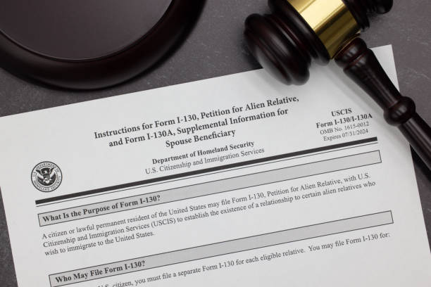 istock Immigration Legal Form I-130 Petition for Alien Relative 2148172700