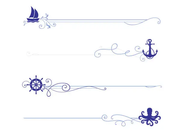 Vector illustration of Nautical dividers