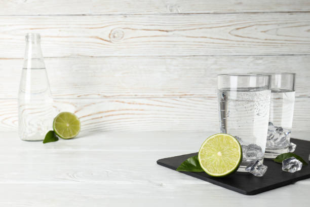istock Concept of summer freshness, refreshing lemonade water 2148172901
