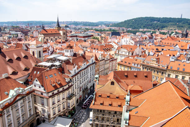 istock Panoramic view of Prague city centre 2148173996