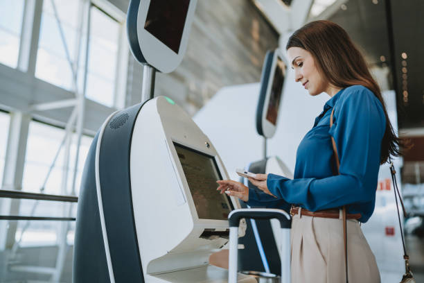 istock Woman checking in at the airport 2148174268