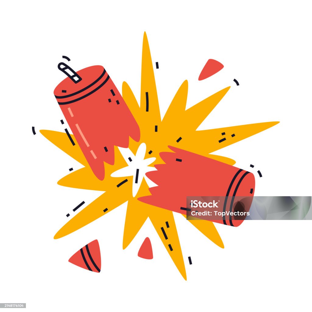 Dynamite Red Stick Explode As Explosive And Reactive Substance For ...