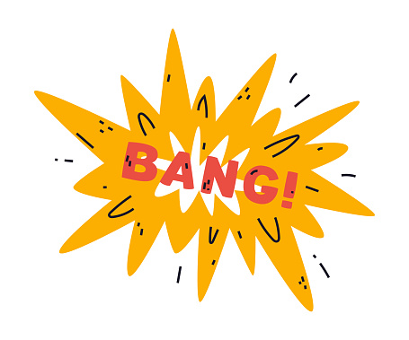 Bang Comic Effect from Bomb or Explosive Vector Illustration. Explosion Burst and Boom