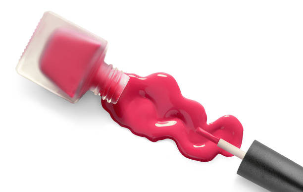 istock Color nail polish and brush on a white background 2148177082
