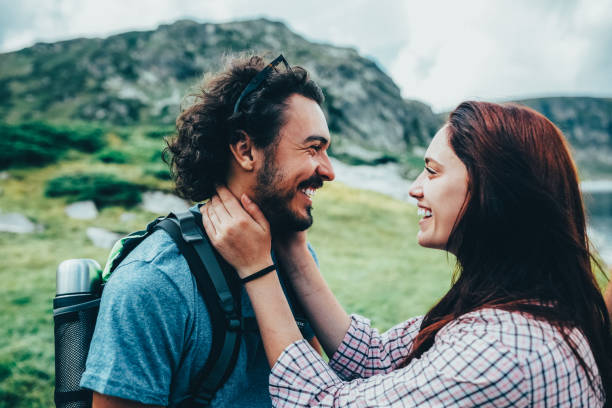 istock Young couple in the mountains 2148177666