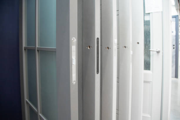 istock door samples in market in a row 2148178690