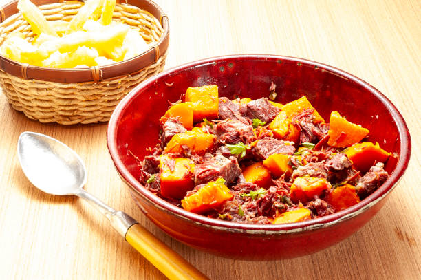 istock Dried meat with pumpkin typical food from Brazil 2148178892