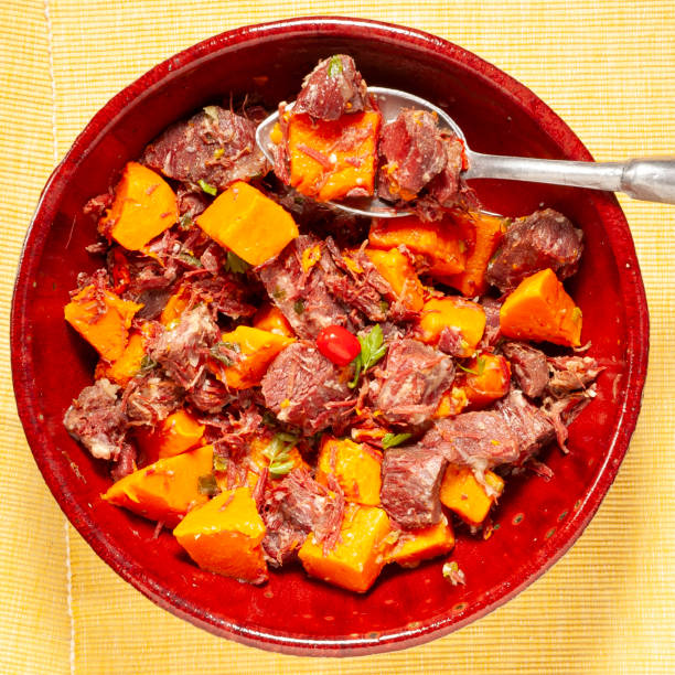 istock Dried meat with pumpkin typical food from Brazil 2148178987