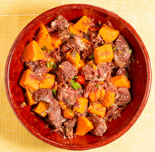 istock Dried meat with pumpkin typical food from Brazil 2148178989