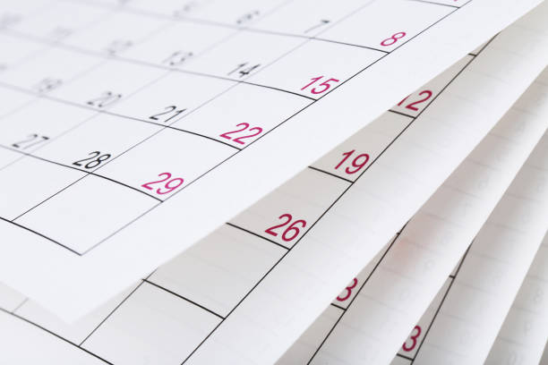 istock Background of paper calendar page 2148184020