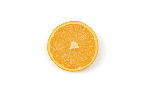Perfectly retouched orange isolated on white. High resolution photo. Full depth of field.