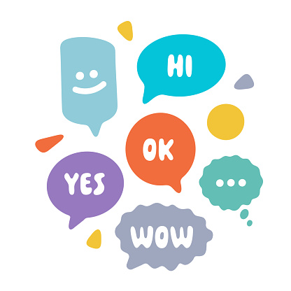 Speech Bubble Conversation Vector Design