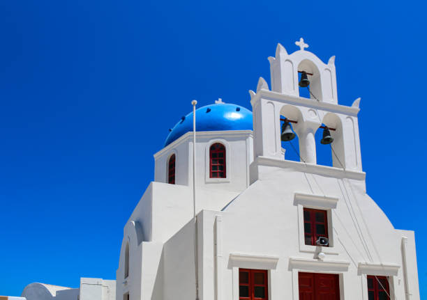 istock Blue Dome Church in Oia 2148186587