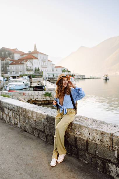 istock Happy woman exploring city streets. 2148187978