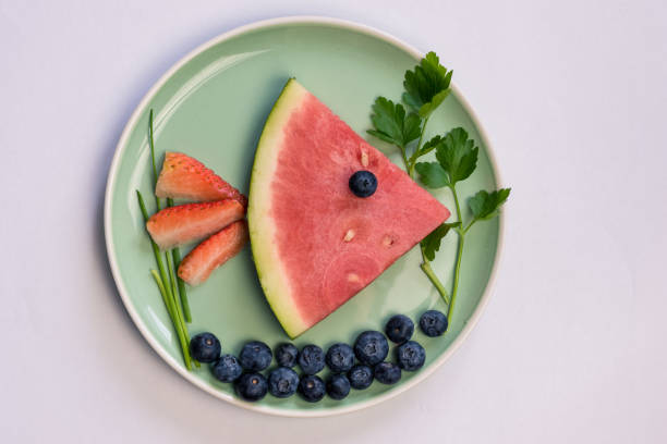 istock healthy fruity creative breakfast plate for children 2148189272