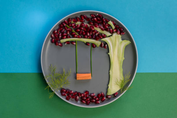 istock healthy fruity creative ideas for breakfast plate for children 2148189320
