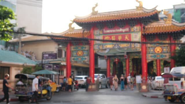 Chinese Temple in Chinatown of Bangkok