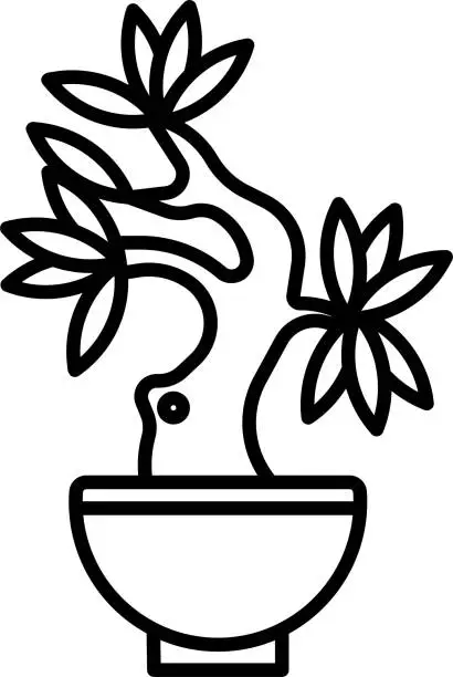 Vector illustration of bonsai vector illustration