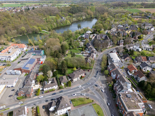 istock Aerial view of intersection in Herzogenrath in Germany 2148191448