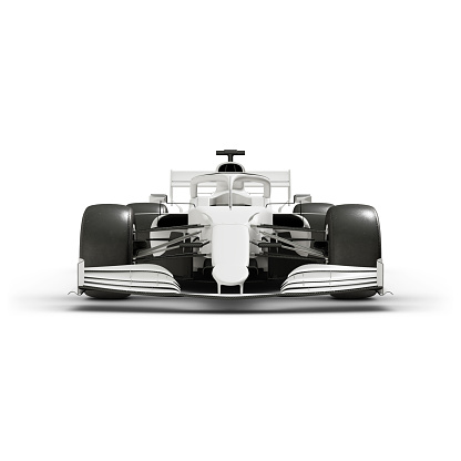 An image of a Racing Car isolated on a white background