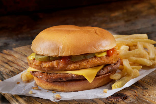 istock The Viral Copy Cat Chicken Cheese Burger 2148195635