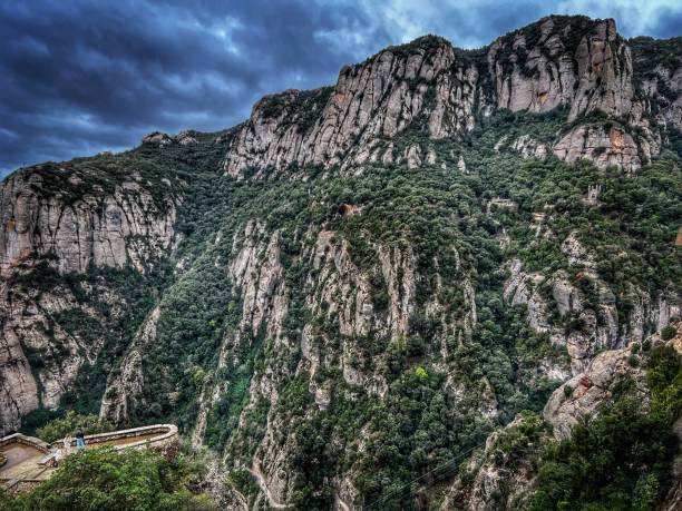 Mountain ranges in Montserrat, Spain