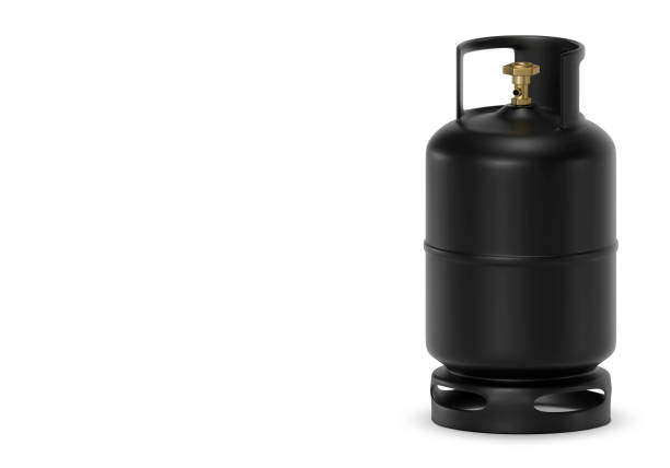 istock Black gas tanks isolated on white background 2148207686