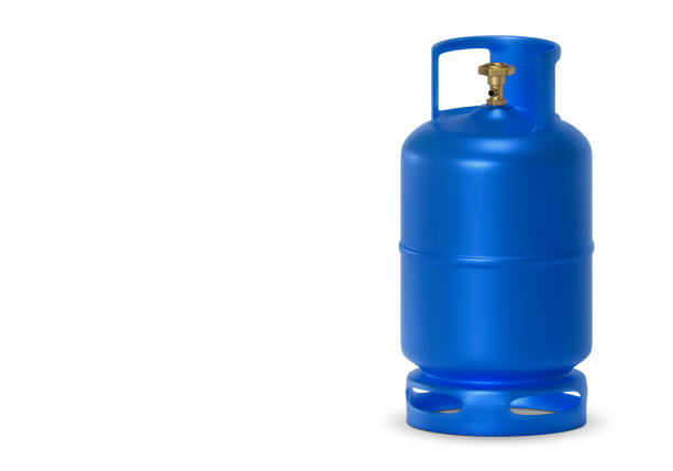 istock Blue gas tanks isolated on white background 2148207687