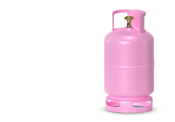 istock pink gas tanks isolated on white background 2148207892