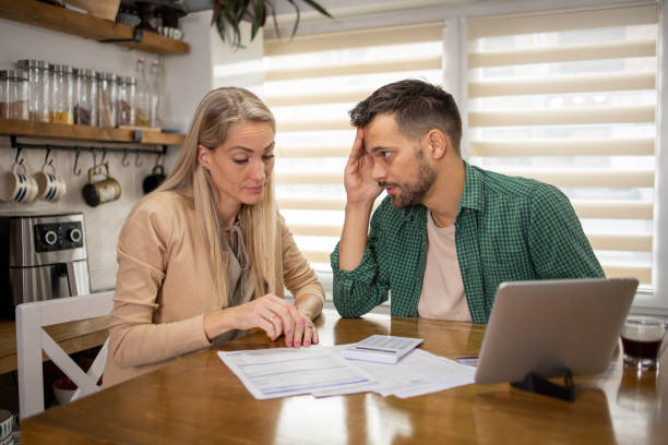 istock Young couple is planning a household budget 2148209872