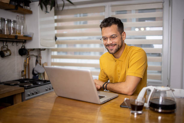 istock Young businessman is working on a laptop 2148209942