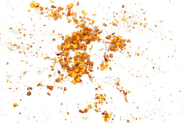 istock dried red chili pepper flakes and seeds isolated on white background 2148210080