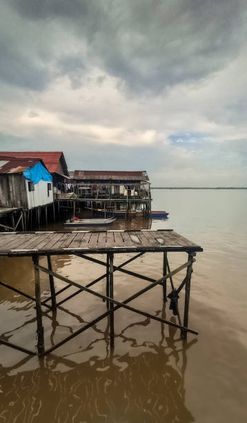istock Riverside Houses and Docks 2148212162