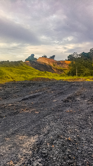 This ex-mining area is in Kalimantan, every area is dug to look for coal