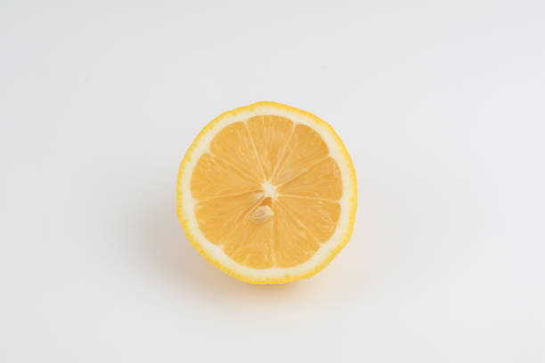 Photo of very fresh lemon slices, this fruit tastes sweet and sour, can be made into a fresh drink