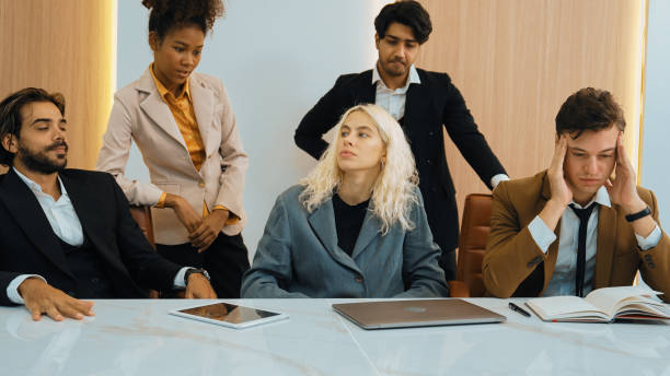 istock Overwhelming task and hardship in ornamented office workplace. 2148214141
