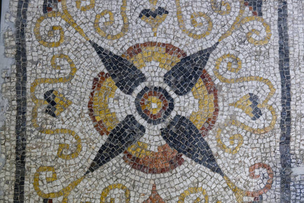 istock beautiful design in a mosaic floor 2148214316