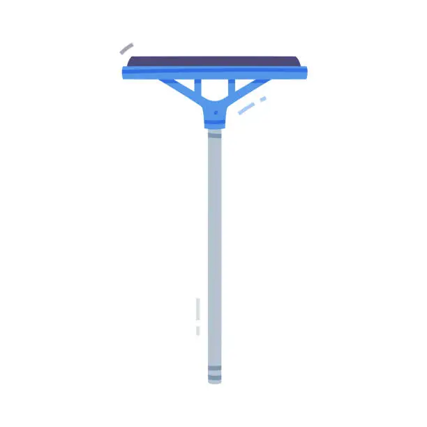 Vector illustration of Window Cleaning Tool or Scraper for Washing Vector Illustration