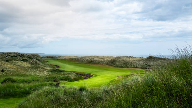 istock An hilly golf course facing the sea in Scotland 2148215548