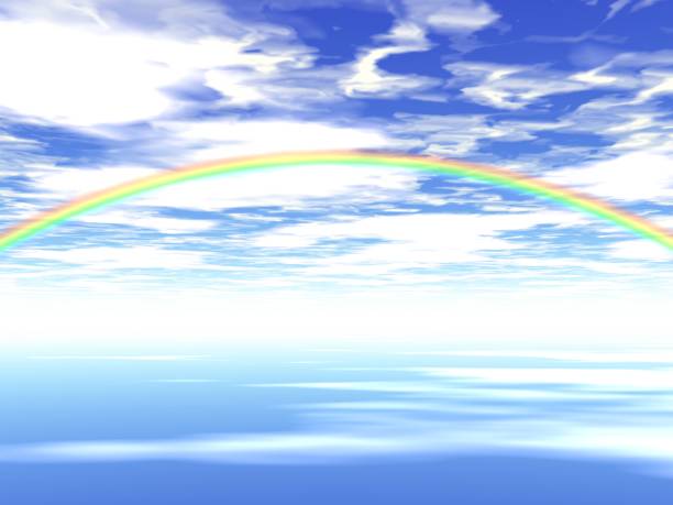 istock Fantastic landscape of Clouds and Rainbow 2148217198