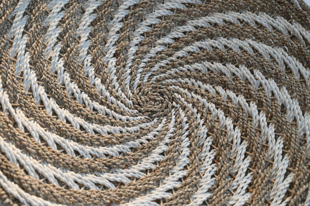 green background with spiral circle texture center