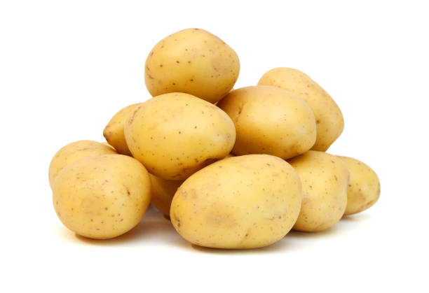 istock New potato isolated on white background close up 2148219862
