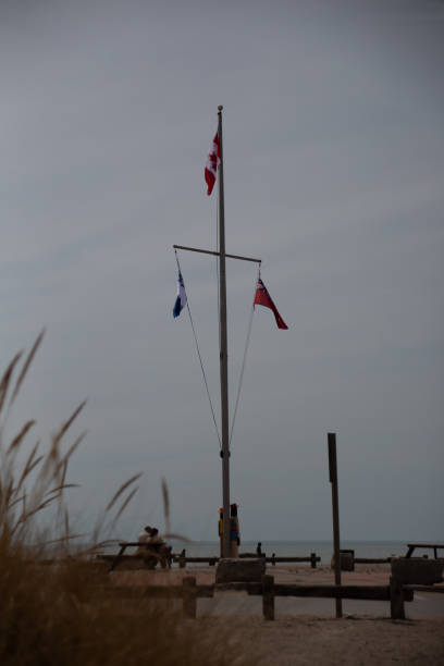 istock Canada's Flag At Port Stanley 2148221362