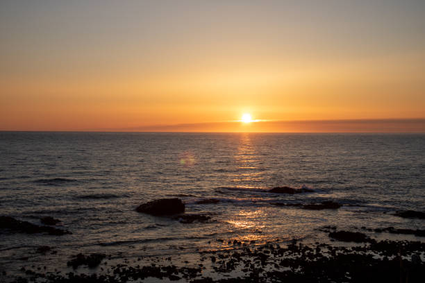 istock The sea shining in the setting sun 2148224068