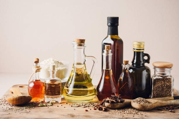 istock Assortment of seed oils and ingredients. 2148229470
