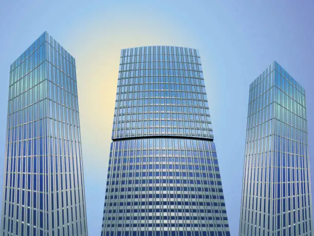 Vector illustration of Skyscrapers