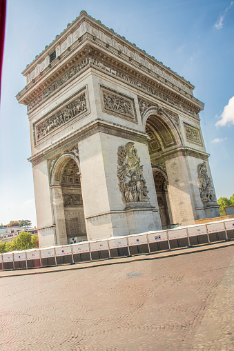 Famous landmark L'Arc de Triomphe Paris, France