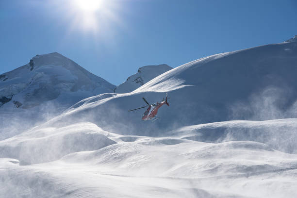 istock Mountain Rescue Helicopter in Switzerland 2148235105