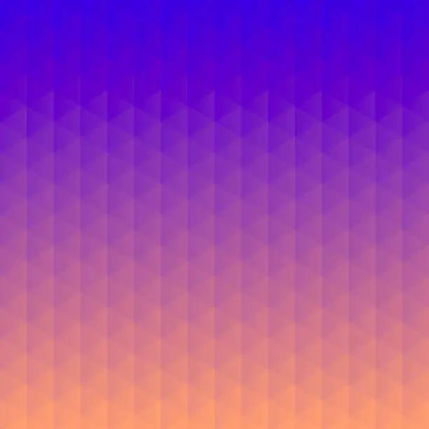 Vector illustration of Abstract geometric background - Mosaic with triangle patterns - Purple gradient